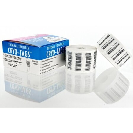 Diversified Biotech Cryo-Tags, Thermal, 0.81x0.28", 2000/pk, 2000PK 249430